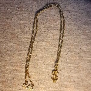 Money symbol necklace